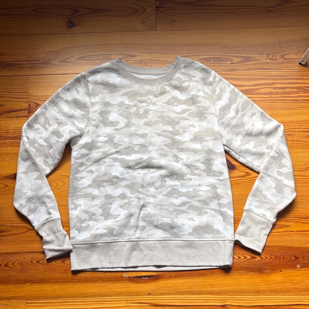 Tek Gear Men's Crewneck Sweater - Light Gray Camouflage